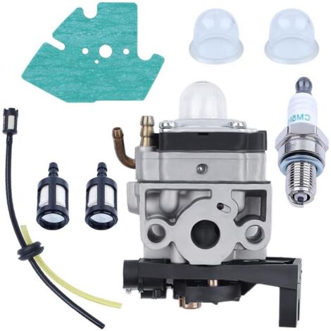 Convient pour carburateur de moteur de débroussailleuse pour Honda GX25 GX35 GX 25 35 HHT35 HHT35S FG110 avec joint de tuyau, bougie d'allumage, ensemble de filtre à carburant, accessoires de remplace