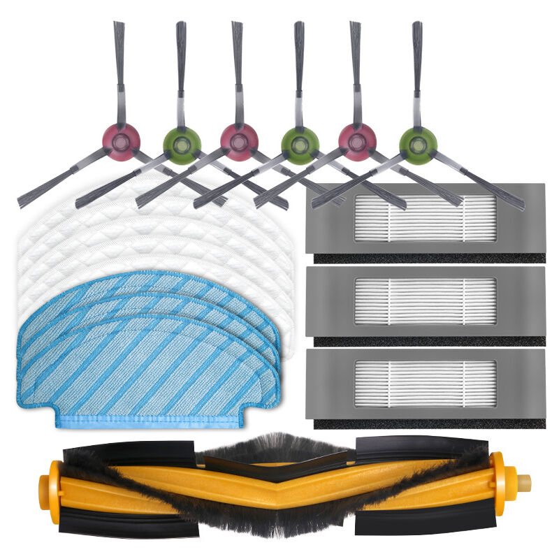 Sunxury - Convient pour Cobos balayeuse côté brosse rouleau brosse chiffon de nettoyage filtre t9 t8 t5 élément filtrant accessoires