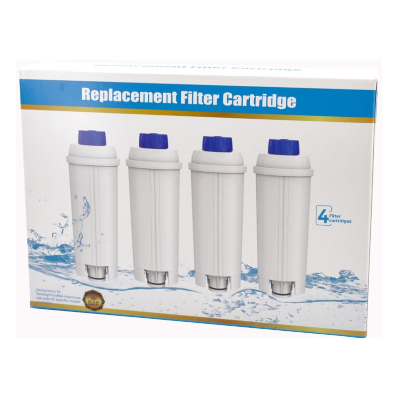 Fitags - Convient pour élément filtrant de machine à café De'Longhi DLSC002 ecam, Esam, etam, bco, EC680, EC800 4 pièces