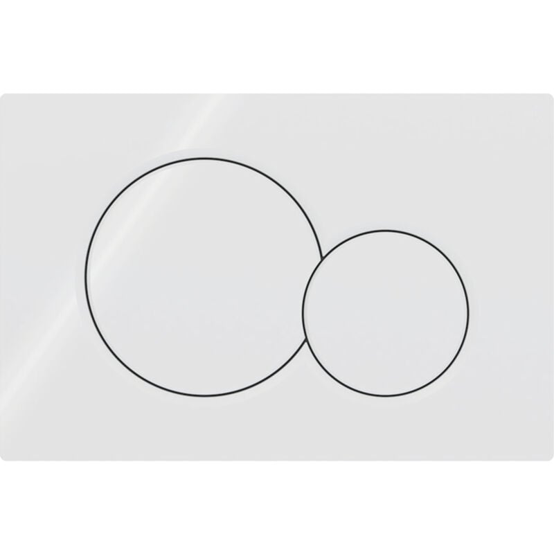Convient pour geberit sigma 01 Plaque de déclenchement - Convient pour réservoir d'eau UP320 / UP720 - 115.770.11.5 - Blanc