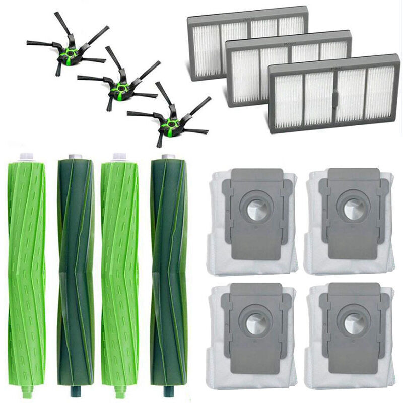 Rosemary - Convient pour irobot roomba S9 S9 + accessoires de robot de balayage de sol brosse roulante bord brosse filtre sac filtrant