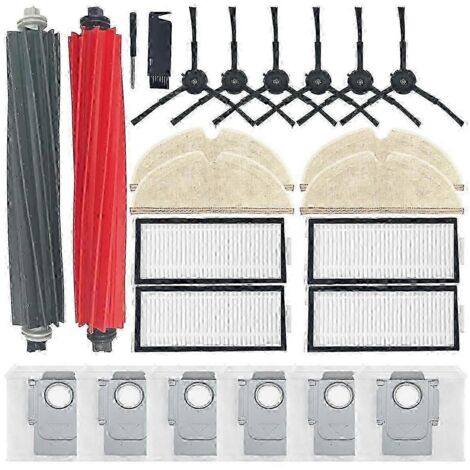 Convient pour la brosse principale latérale Roborock Q5 Pro, filtre HEPA, sac à poussière