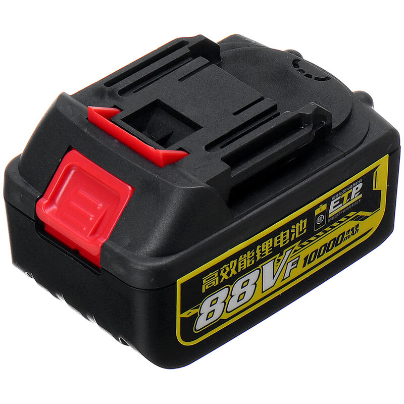 Batterie au lithium pour meuleuse d'angle perceuse électrique 88VF 10000mA (noir batterie seulement)