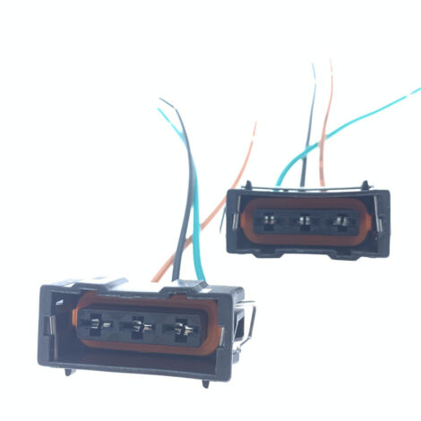Convient pour le connecteur de faisceau de ventilateur électronique de l'ancienne Volkswagen Jetta, connecteur d'interface de faisceau de ventilateur, fil de cuivre à trois trous