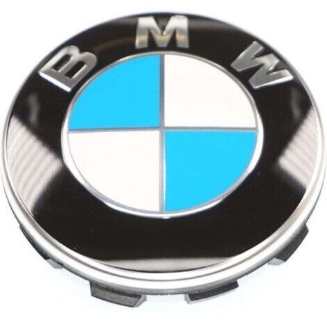 Convient pour le logo du moyeu de roue BMW, badge central de roue, cache-moyeu de roue rond 68 mm