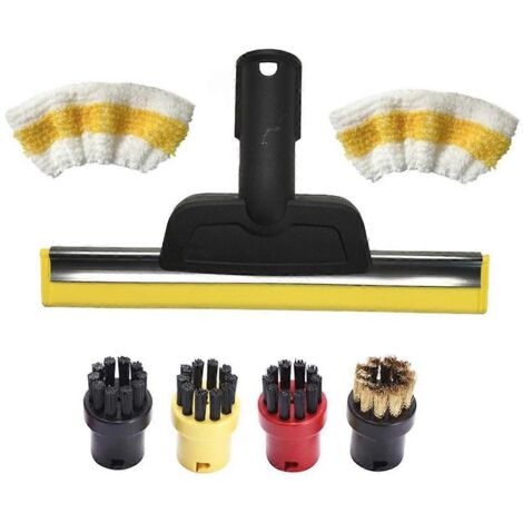 Convient pour le nettoyeur vapeur Easyfix Sc2 Sc3 Sc4 Sc5, chiffon de sol, brosse ronde, buse de nettoyage de vitres, grattoir pour nettoyage à la vapeur