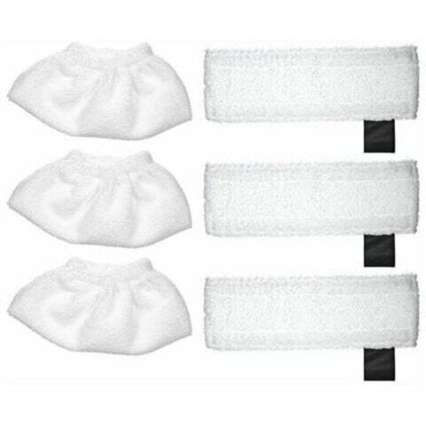 Convient pour le nettoyeur vapeur Karcher SC2 / SC3 / SC4 / SC5, tissu de couverture 3 pieces + chiffon de sol 3 pieces