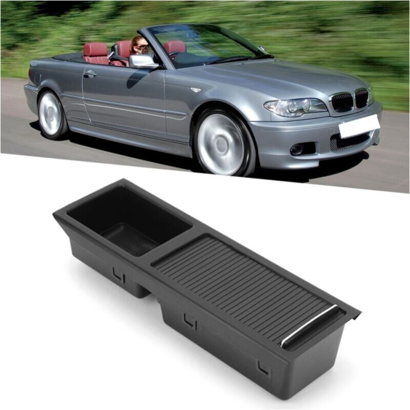 Convient pour le plateau de console centrale bmw E46, plateau de support de console centrale de voiture 51167038323 Boîte de rangement intérieure de