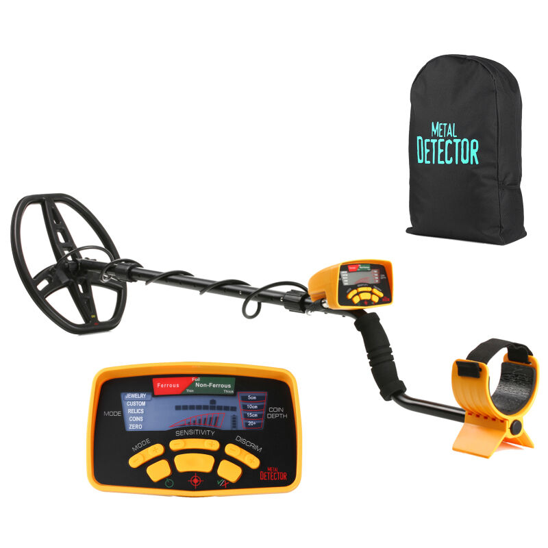 Ousudela - lifcausal Détecteur de Métaux Souterrain Haute Sensibilité Professionnel Chasse aux Trésors, Recherche d'Or et Bijoux avec Écran lcd et