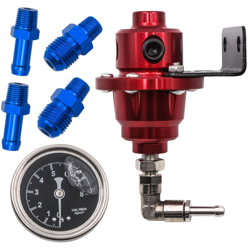 Convient pour les pièces automobiles, régulateur de carburant réglable, surpresseur de carburant, régulateur de pression universel avec manomètre,