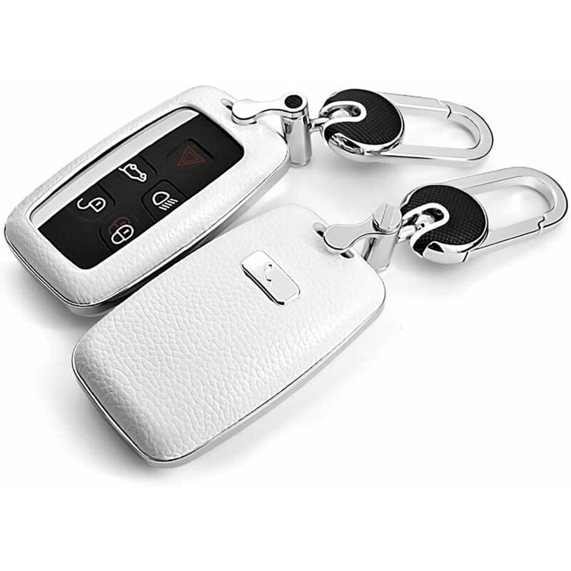 Fei Yu - Convient pour l'étui à clés de voiture Land Rover (blanc)