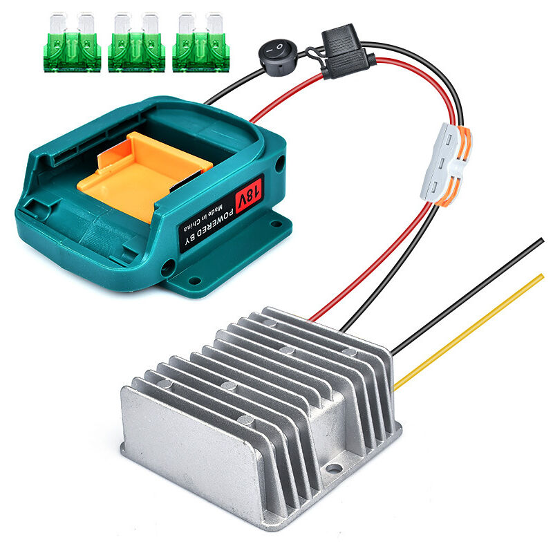 Sjqka - Convient pour Makita 18 v à 12 v dc régulateur Buck adaptateur BL1860/15A 180W