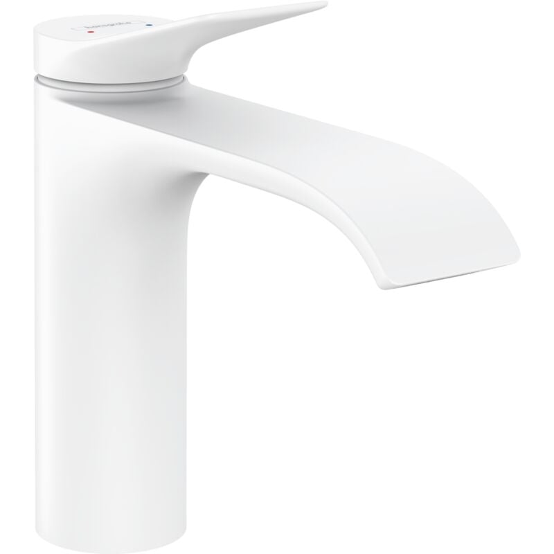 Convient pour mitigeur de lavabo Vivenis 110 avec dispositif d'évacuation des eaux usées 2 positions, blanc, 75023700