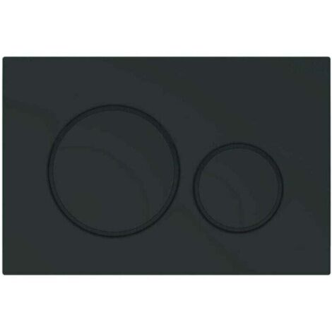 Convient pour panneau de commande de toilettes DUOFIX Sigma 20 - Noir Mat (115.882.16.1)