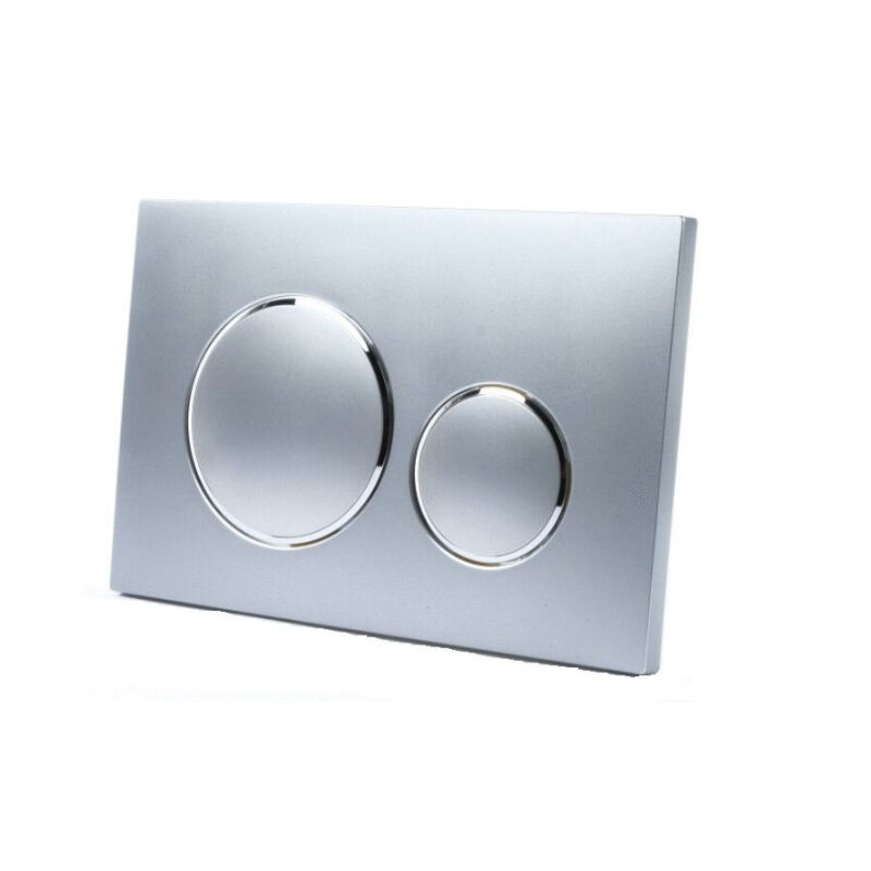 Convient pour panneau de commande de toilettes geberit duofix Sigma 20 - argent chromé mat