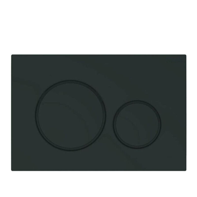 Convient pour panneau de commande de toilettes geberit duofix Sigma 20 - Noir Mat (115.882.16.1)