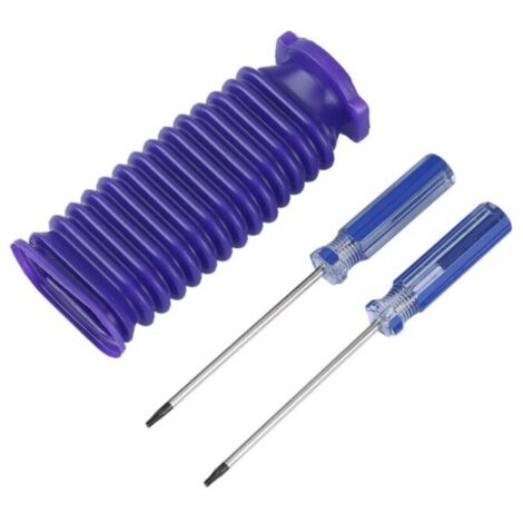 Convient pour V6 V7 V8 V10 V11 Accessoires de Remplacement D'Aspirateur Rouleau Velours Doux TêTe D'Aspiration Tuyau Bleu-aspirateur dyson