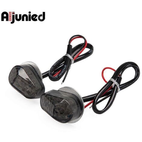 Convient pour Yamaha YZF R7 Pièces modifiées Petit convertisseur de résistance de clignotants pour moto Clignotants LED - Noir