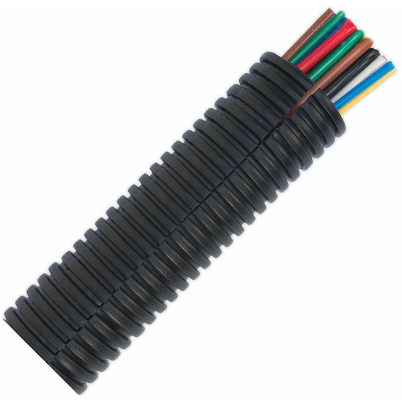 CTS2210 Convoluted Cable Sleeving Split Ø22-27mm 10m - Sealey