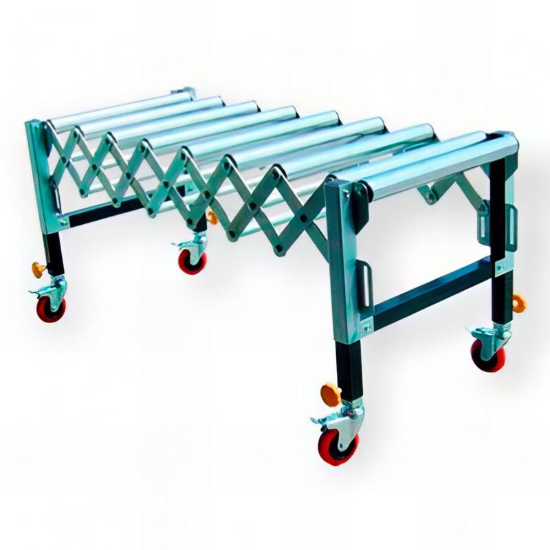 Convoyeur 9 rouleaux réglables l. 450 à 1300 mm - rbk-flex Holzprofi