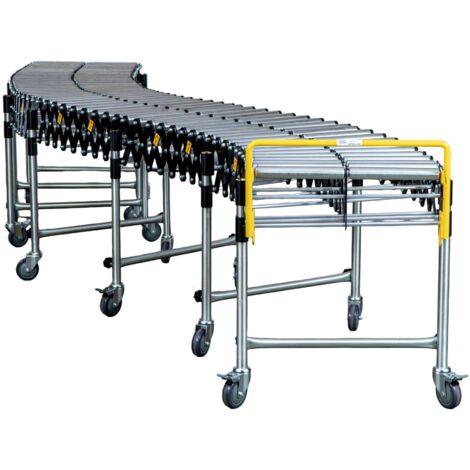 Convoyeur à rouleaux en acier 600 mm longueur : 2,46-6,35 m 50kg/m MW Tools RB6360V