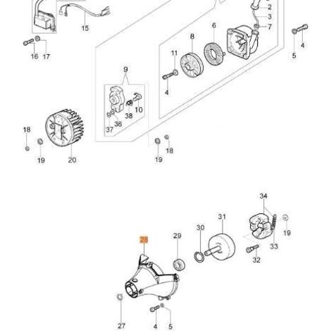 CONVOYEUR AVANT AVEC BOUCHONS ARS (BP) ORIGINAL EMAK 62040029R