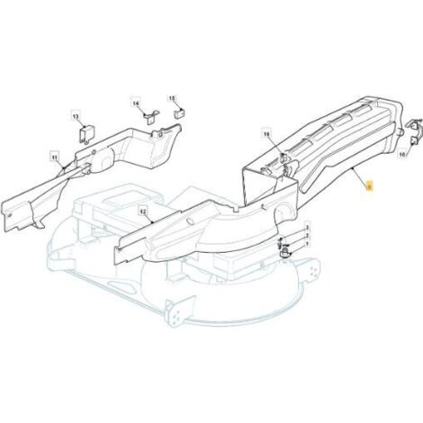 CONVOYEUR DE SORTIE TC 122 0 ORIGINAL STIGA - 382108020/0