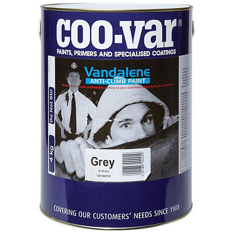 Coo-Var Vandalene Anti Climb Paint 4kg (choose colour)