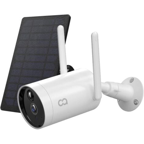 COOAU Outdoor Sicherheitskamera, drahtlose Solarbetriebene Ladebatteriekamera mit Solarmodul, 1080P WiFi IP Überwachungskamera für zu Hause, Nachtsicht, Personenbewegungserkennung, IP65, Cloud/SD