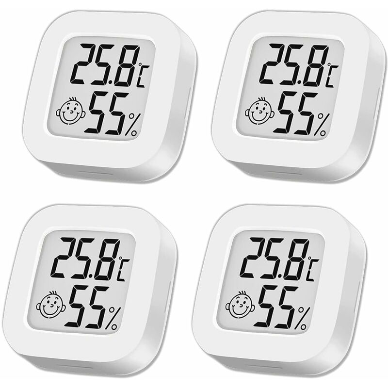Coocheer - Thermometre interieur Hygromètre intérieur, Mini Hygromètre Thermomètre extérieur Digital Thermomètre intérieur pour Maison Terrarium