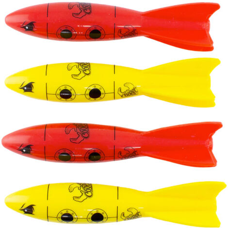 Cooee Dive Subs, Wasserspielzeug für Schwimmbecken, 19,5 cm, 6+, 4 Stück