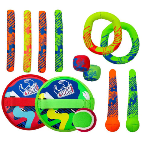 Cooee Neopren Mega Pool Ball/Stick/Ring Pool Spiel Tauchpaket 6+, 11-teilig