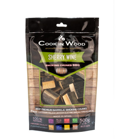 Cook In Wood - Chunks de Ahumado de Barrica de Roble de Sherry - 0,5 kg