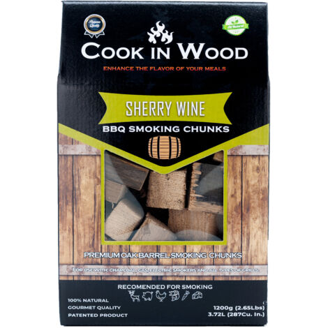 Cook In Wood - Chunks de Ahumado de Barrica de Roble de Sherry - 1,2 kg
