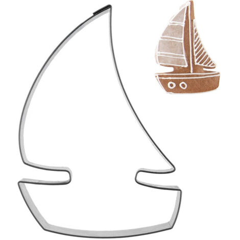 Cookie cutter steel sailboat 85 cm 883