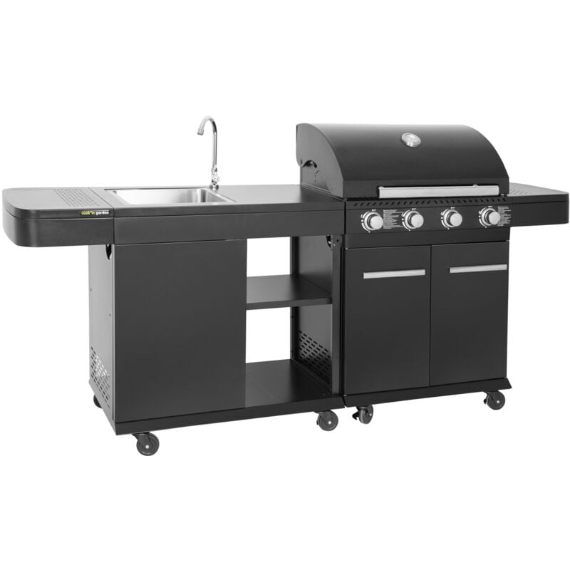 Cook'in Garden - Cuisine extérieure modulable fyra - 4 brûleurs