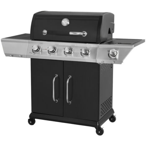 COOKING BOX Barbecue a gaz DUKE 4 Feux + side COO9760065 Cookingbox Duke Barbecue à gaz 5 feux Grille + plancha