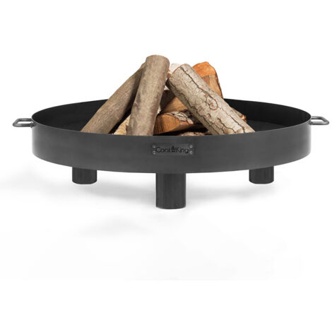 CookKing Stahl Feuerschale Tunis  Schwarz  60x60x20 cm