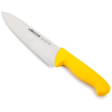 COOK'S KNIFE SERIES 2900 (200 mm) - Couteau à large lame, bord dentelé, stable et solide. Couteau polyvalent pour les professionnels et les cuisiniers amateurs.