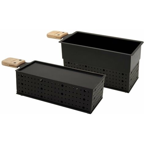 Cookut Coffret Fondue et Raclette Noir à la Bougie