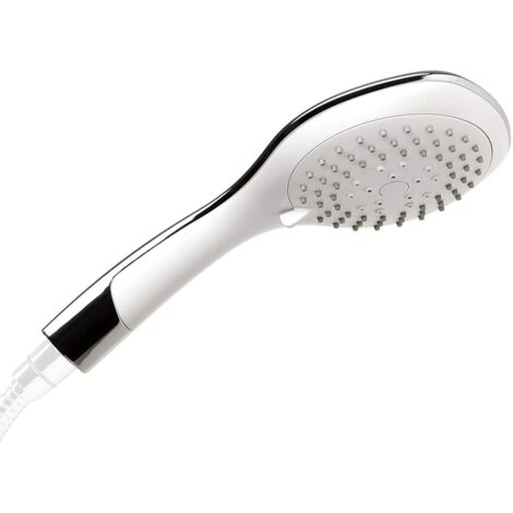 COOL 5 F.POIGNÉE DE DOUCHE CHROME/BLANC - 12 CM