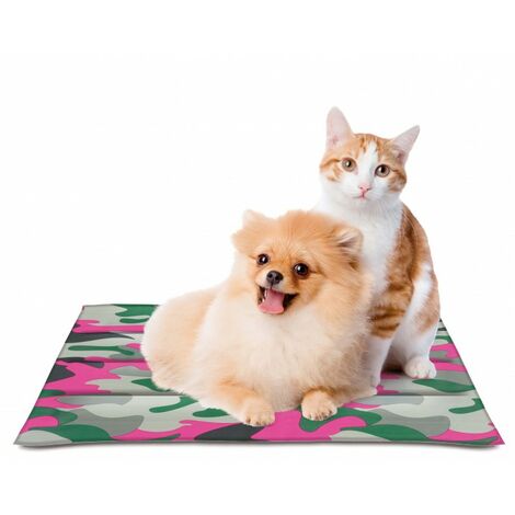COOL MAT GEL Refreshing Mat 50 x 40cm CAMUFLAJE ROSA