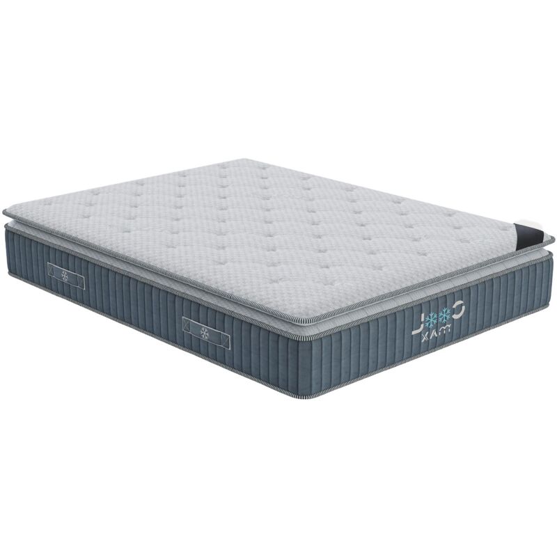 COOL MAX - Matelas mémoire de forme et ressorts ensachés 160x200 cm épaisseur 31 cm