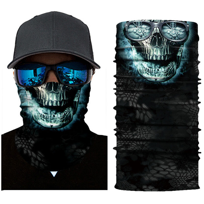 

Cool Robot Skeleton Halloween Mask Bufanda Joker Diadema Pasamontanas para ciclismo Pesca Esqu¨ª Motocicleta,5