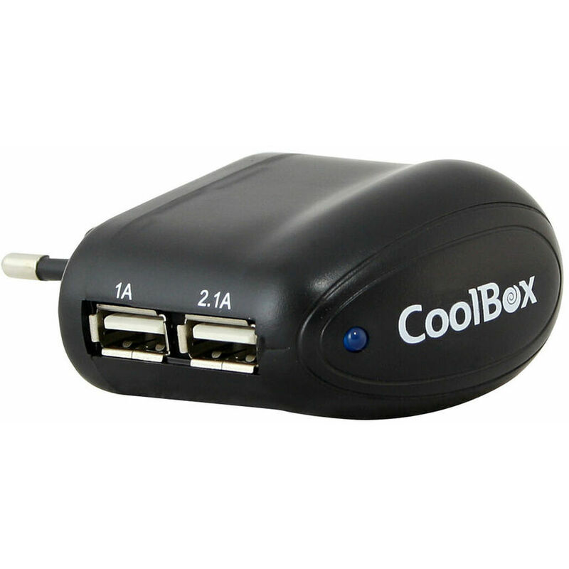 

Cargador USB REPCOOUSBX2 Negro - Coolbox