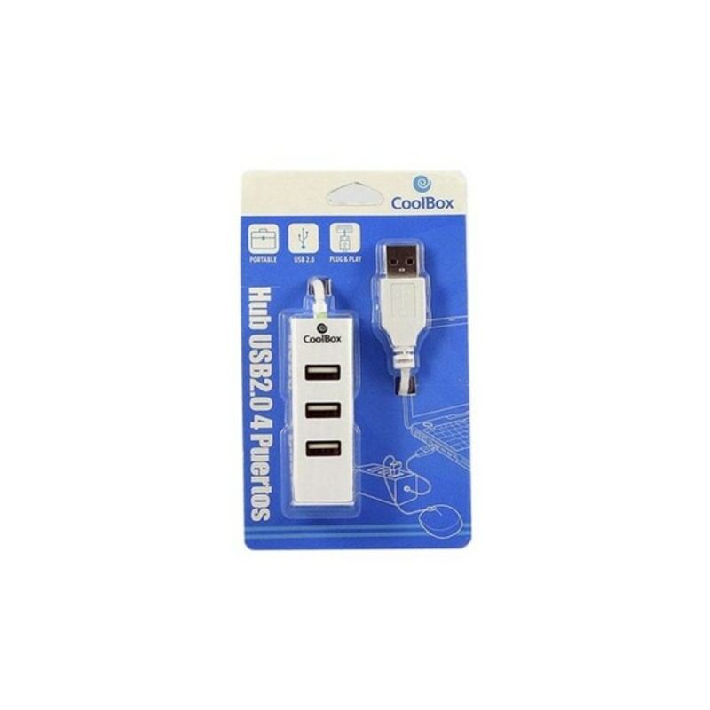 

Hub USB 3 Puertos HUBCOO190 Blanco - Coolbox