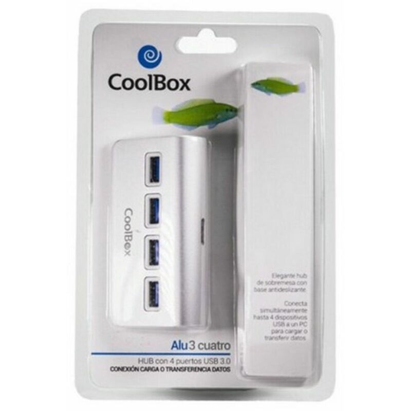 

Hub USB COO-HU4ALU3 Aluminio (4 Puertos) - Coolbox