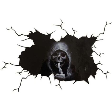 【Cooler Autoaufkleber】 Dieser einzigartige Autoaufkleber in Totenkopfform ist cool und besonders. Mit diesem Halloween-Autoaufkleber verleihen Sie Ihrem Auto einen Hauch von Mystik.