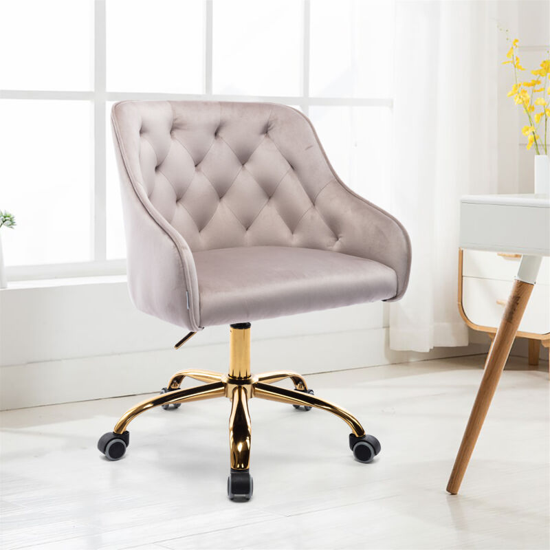 COOLMORE Chaise de bureau à domicile, chaise de coiffeuse, chaise de direction moderne réglable pour ordinateur domestique, chaise de travail