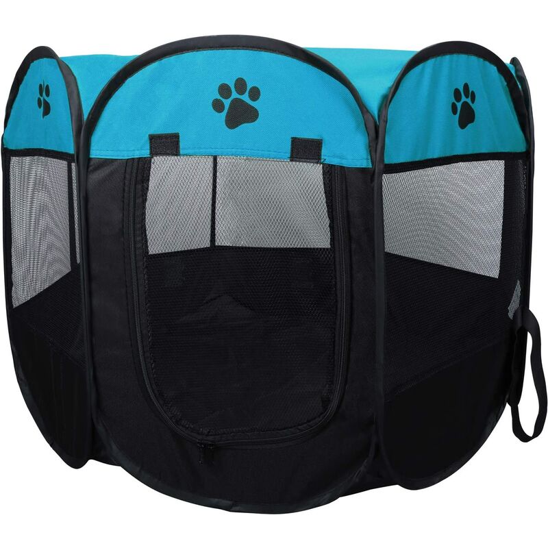 

Coolty - Parque plegable para cachorros de perros, parque para perros y mascotas para perros, gatos, conejos y animales pequeños (73 * 73 * 43 cm,